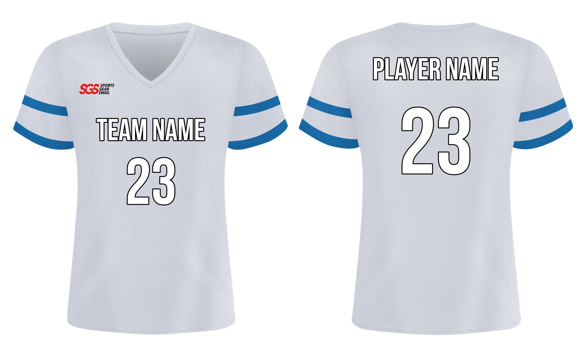 Custom soccer jersey adult youth unisex true blue - Jersey