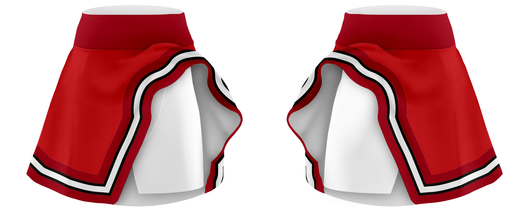Custom  adult youth badminton skirt scarlet sprint - Badminton-skirts