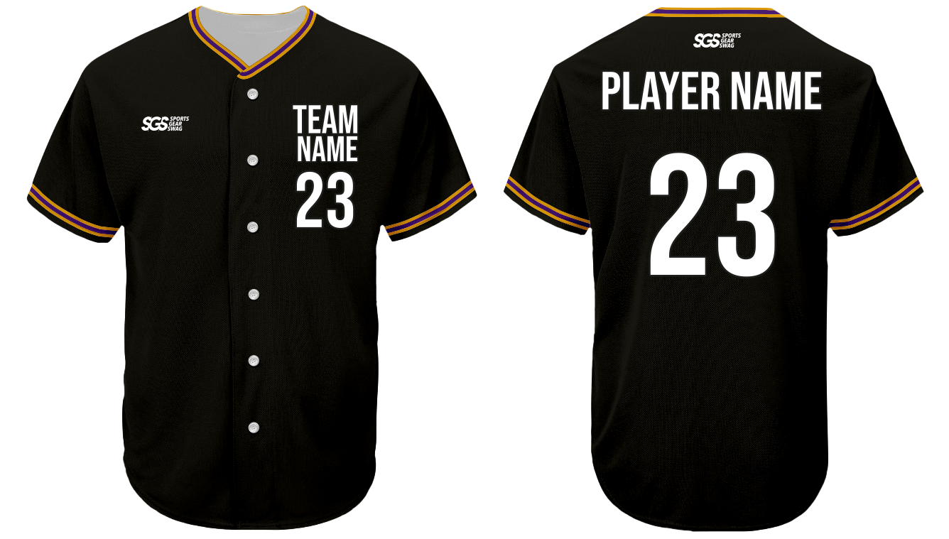 Custom onyx adult youth unisex full buttons softball jersey - Jersey