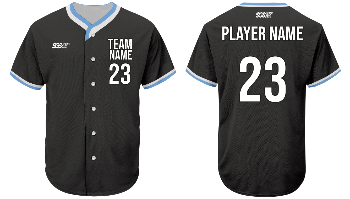 Custom pitch-dark adult youth unisex full buttons softball jersey - Jersey