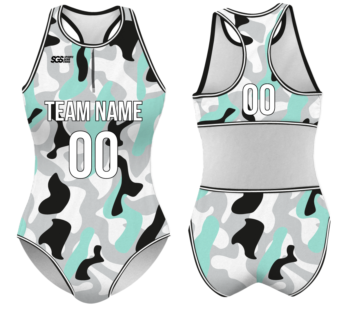 Custom water women speed suit steel camouflage - Women-water-speed-suits