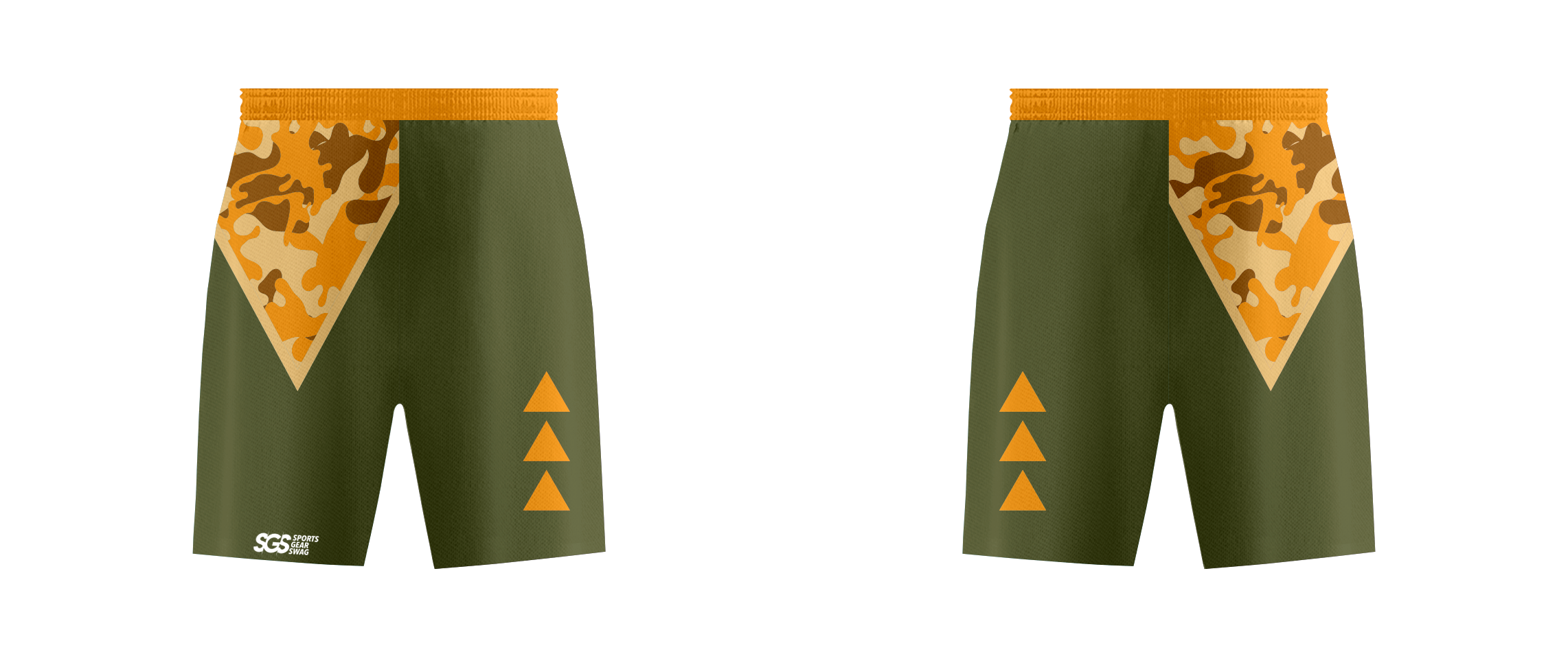 Custom intersecting line camo adult youth unisex cheerleading shorts - Cheerleading-shorts