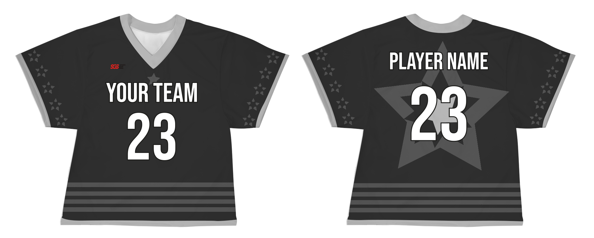Custom big star adult youth unisex lacrosse jerseys - reversible uniform - Jersey