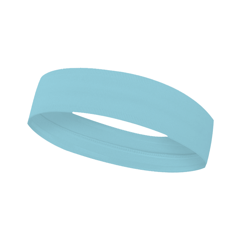 Custom light blue yoga headband - Yoga-headband
