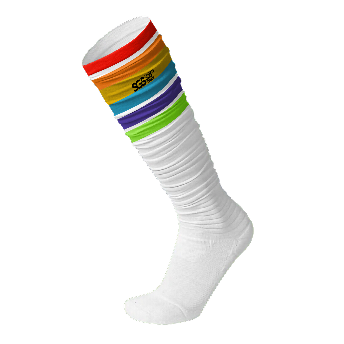 Custom Football Socks Adult Youth Unisex Victory Stripes - SOCKS