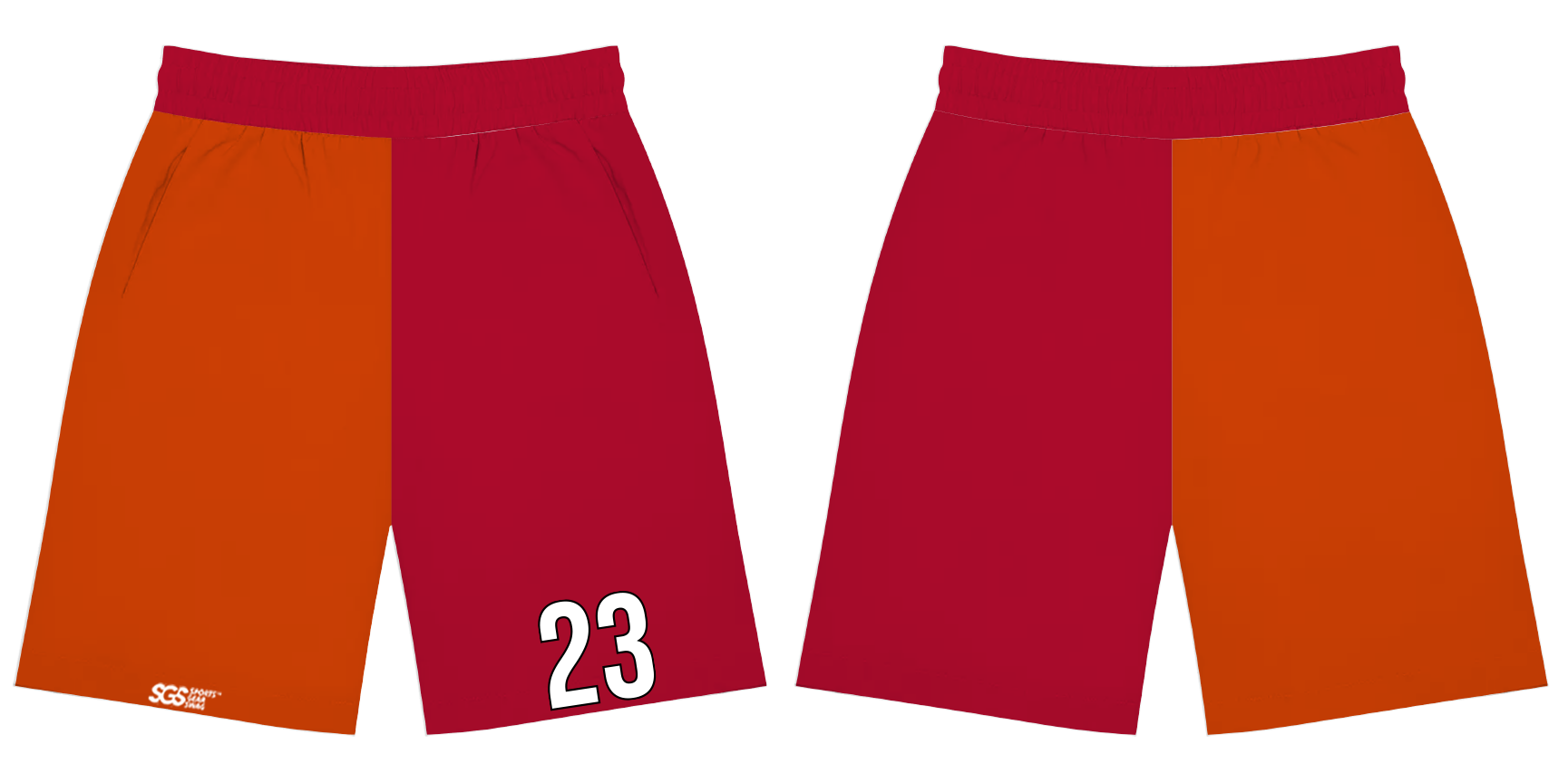 Custom training shorts adult youth unisex two tone - Short