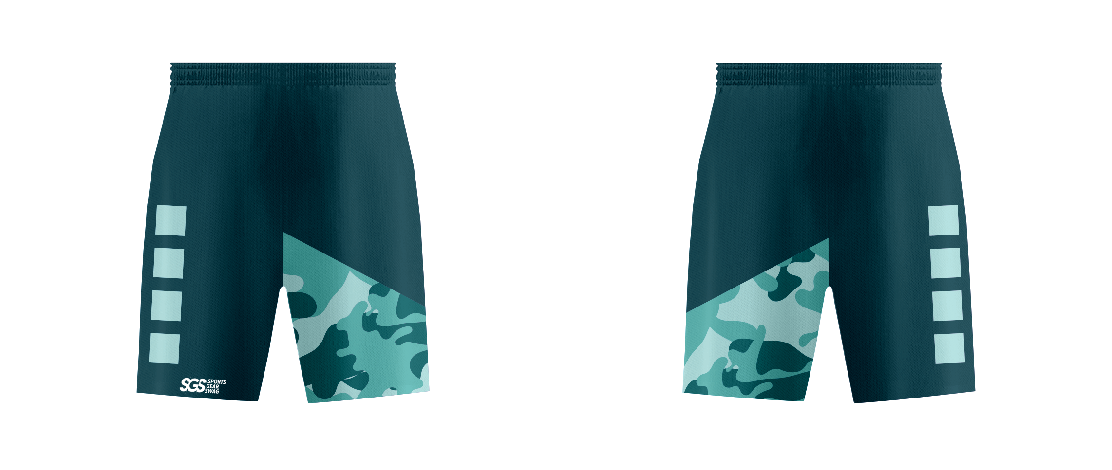 Custom cube camo adult youth unisex cheerleading shorts - Cheerleading-shorts
