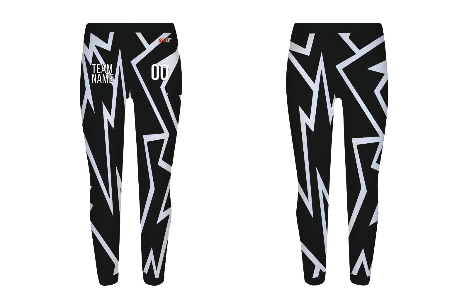 Custom black spandex adult youth leggings - Legging