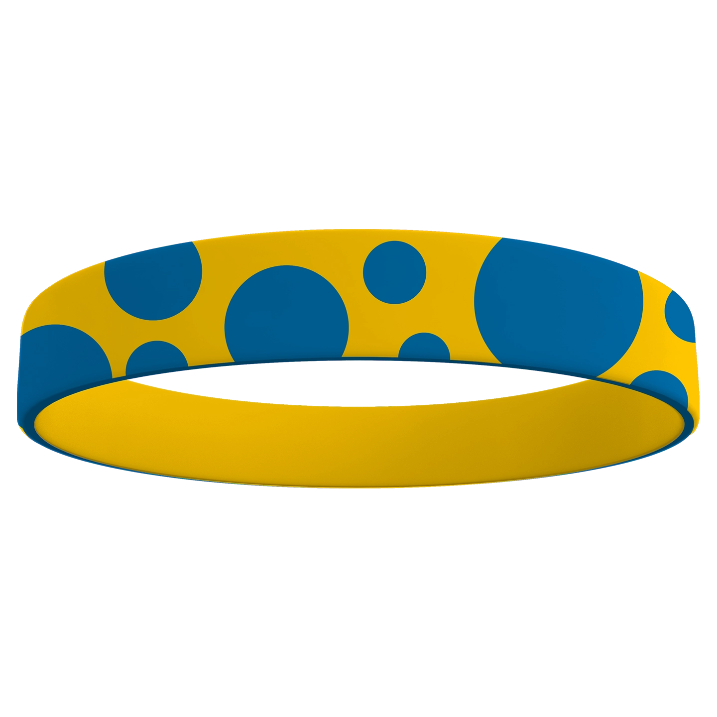 Custom wristband silicone shapes polka dot - Wristbands