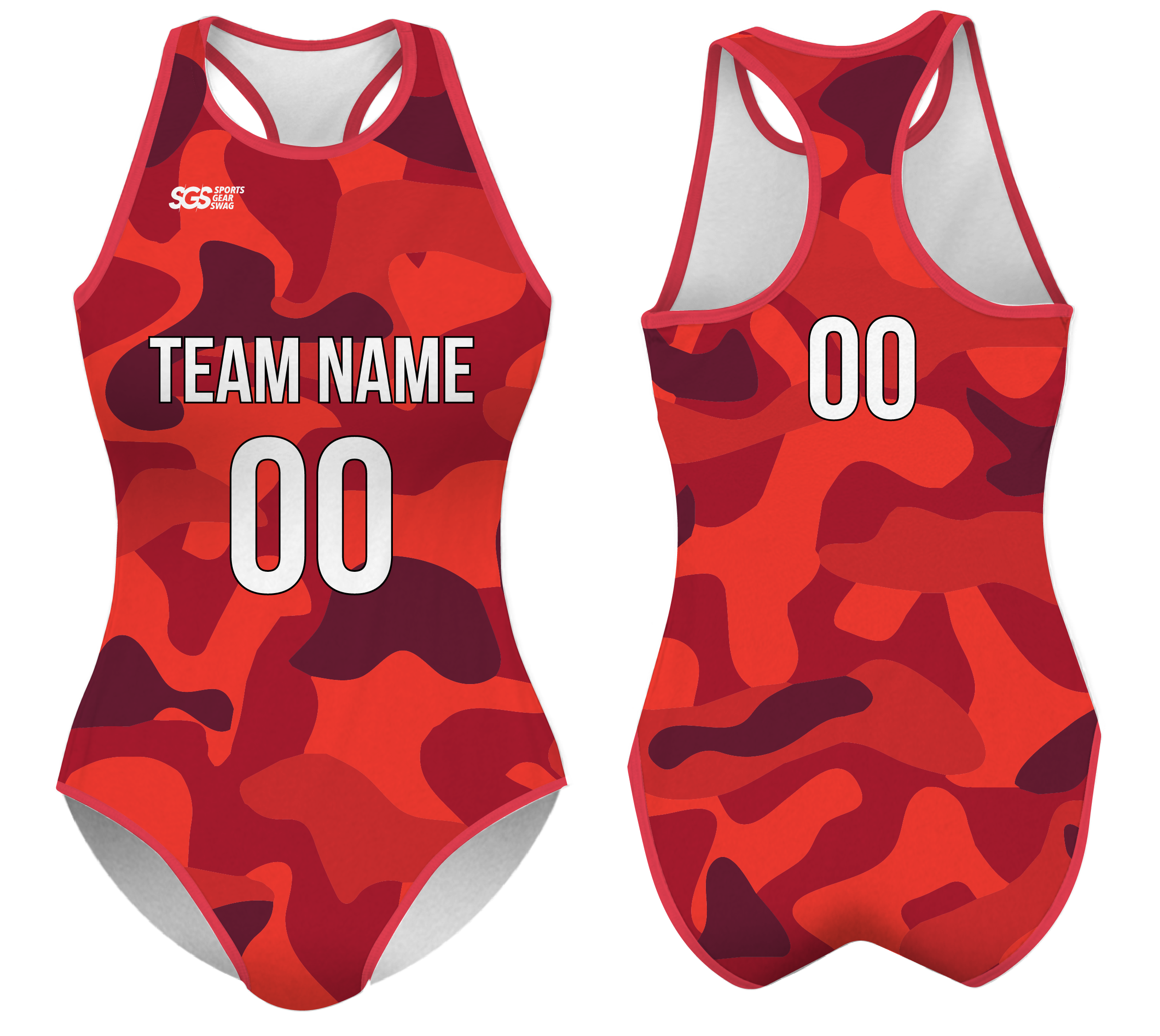Custom water women speed suit ruby rapids - Women-water-speed-suits