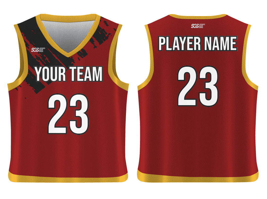 Custom straight edge abstract adult youth unisex basketball jersey - reversible uniform - Jersey