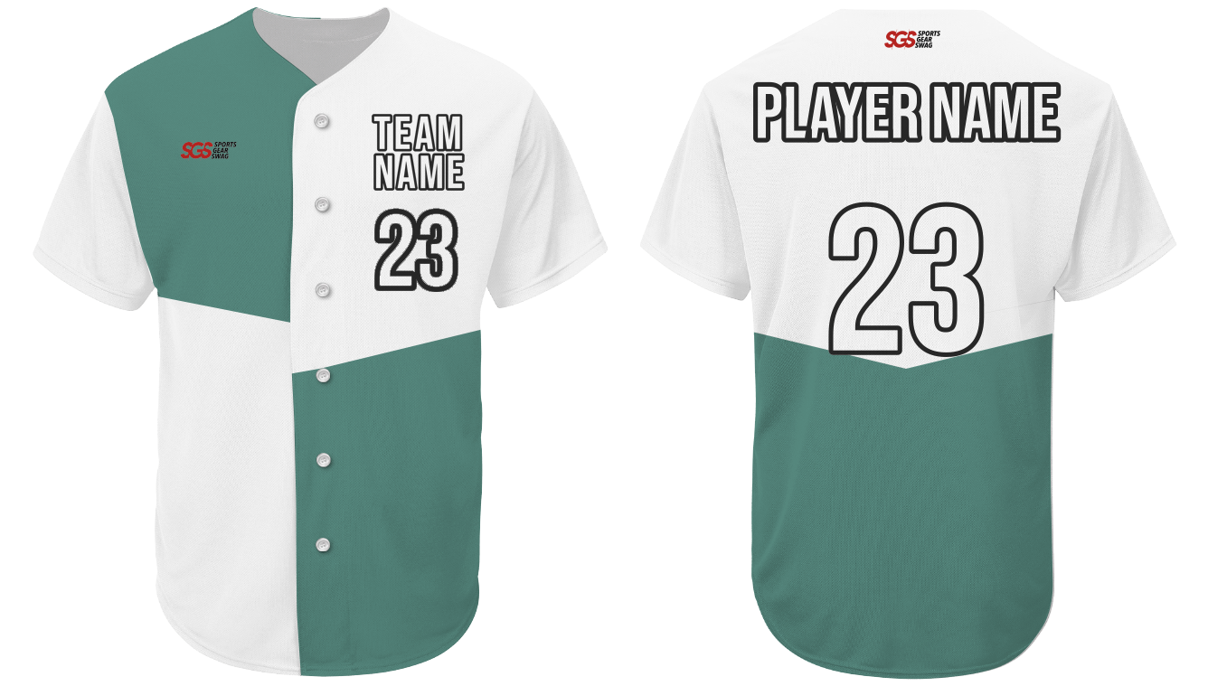 Custom color block stripe solids adult youth unisex softball jersey - Jersey