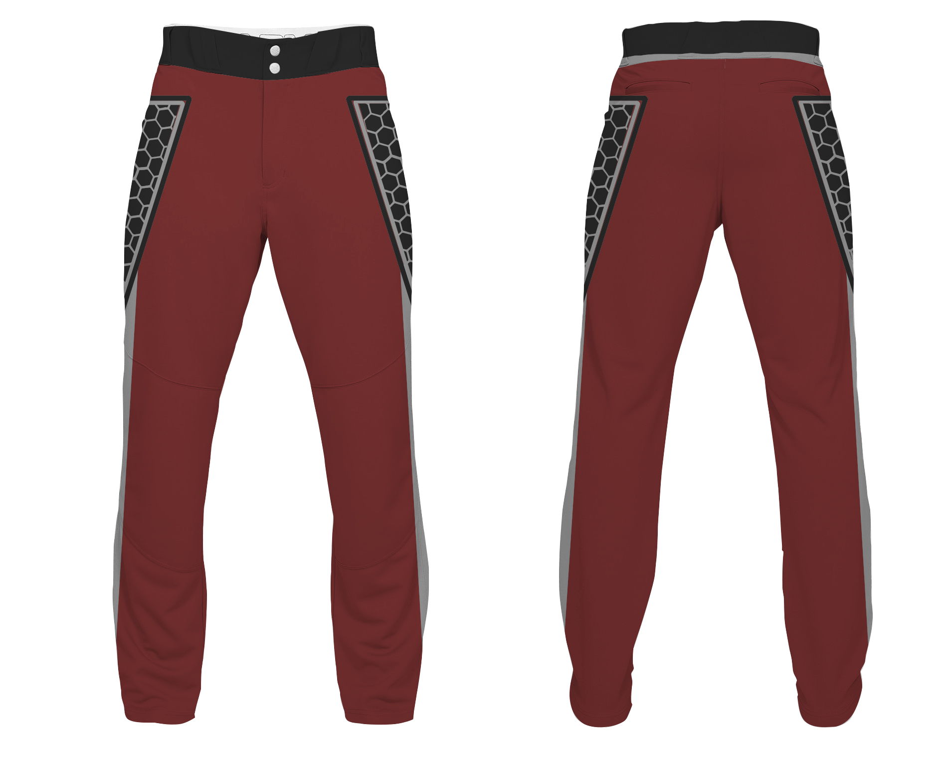 Custom circular design adult youth unisex baseball pants - Baseball-pants
