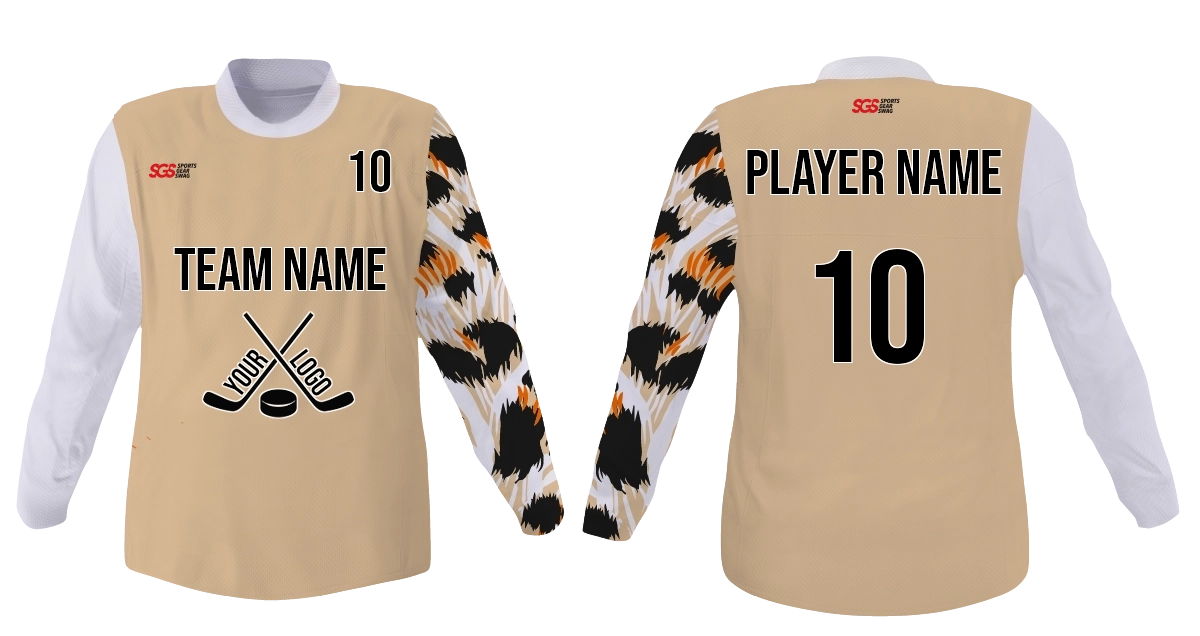 Custom animal skin  adult youth unisex hockey jersey - Jersey