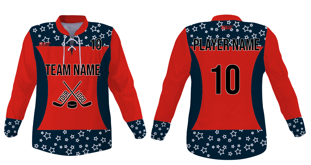 Custom  youth unisex hockey jersey laces - Jersey