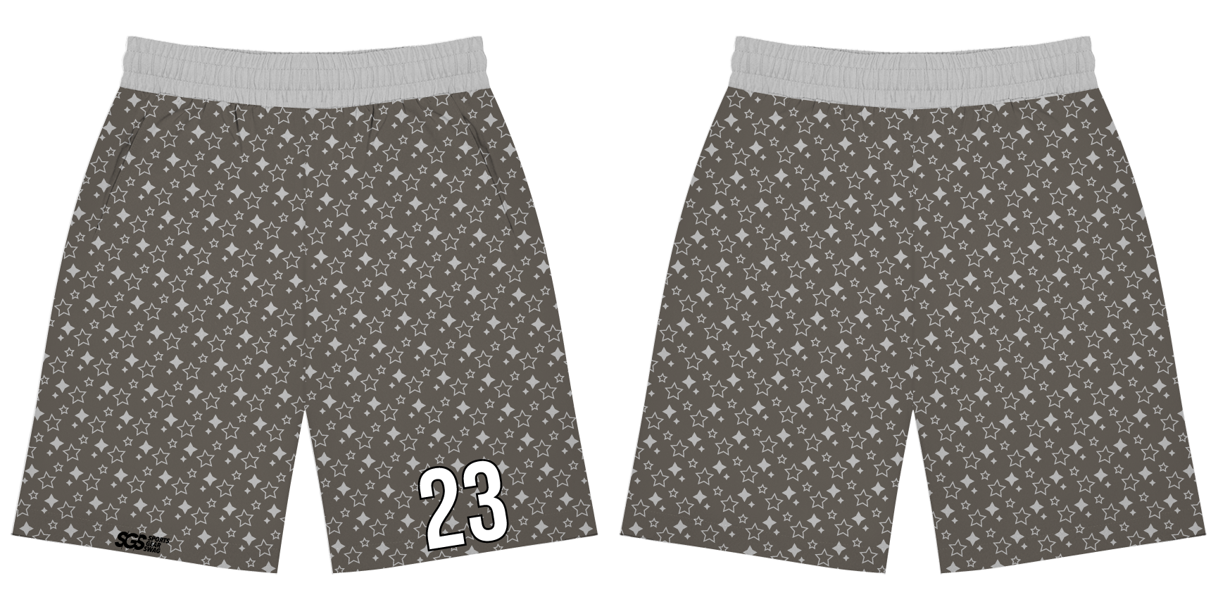 Custom chase tag shorts adult youth unisex silver starlight - Short