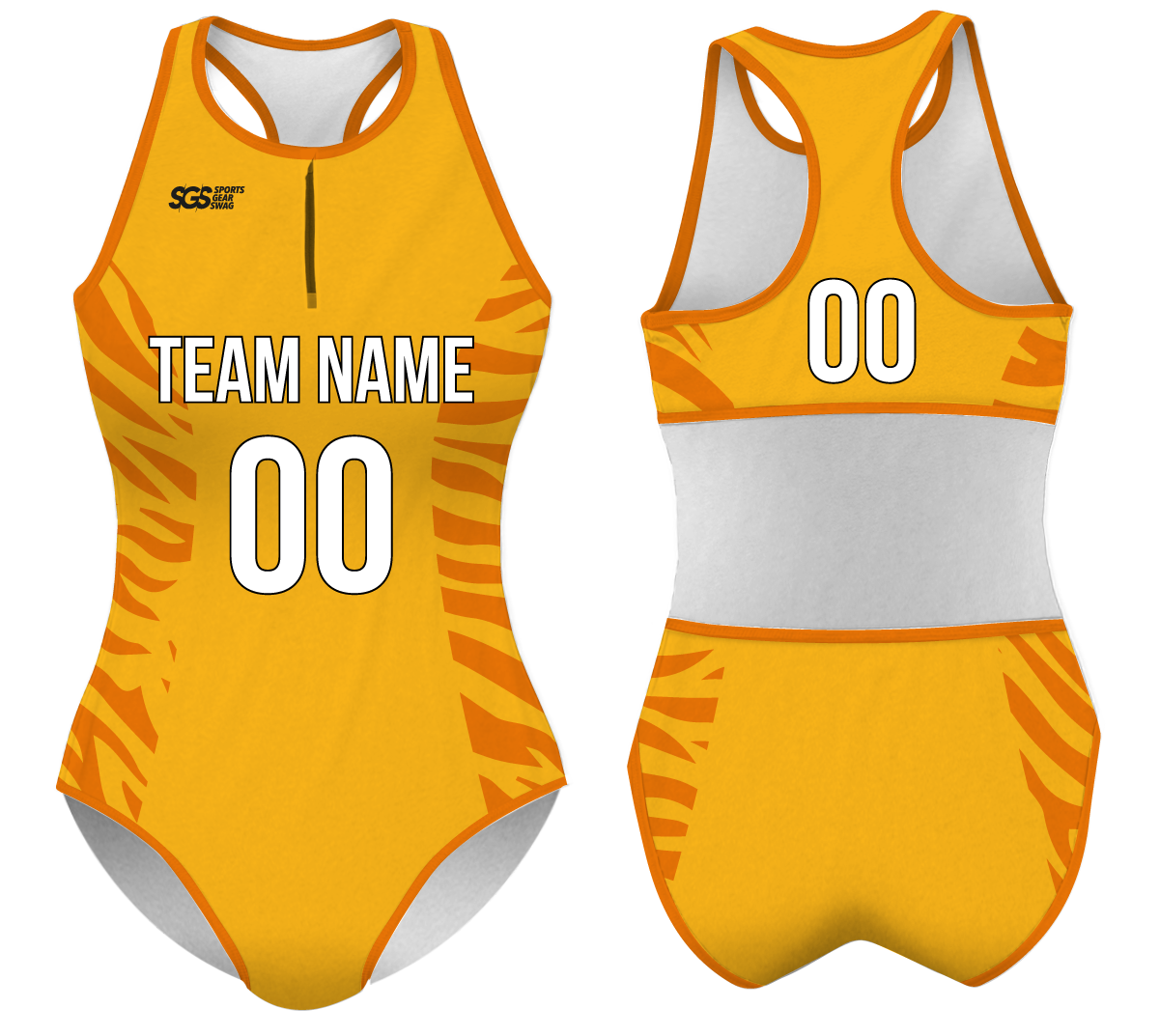 Custom water women speed suit tiger slash - Women-water-speed-suits