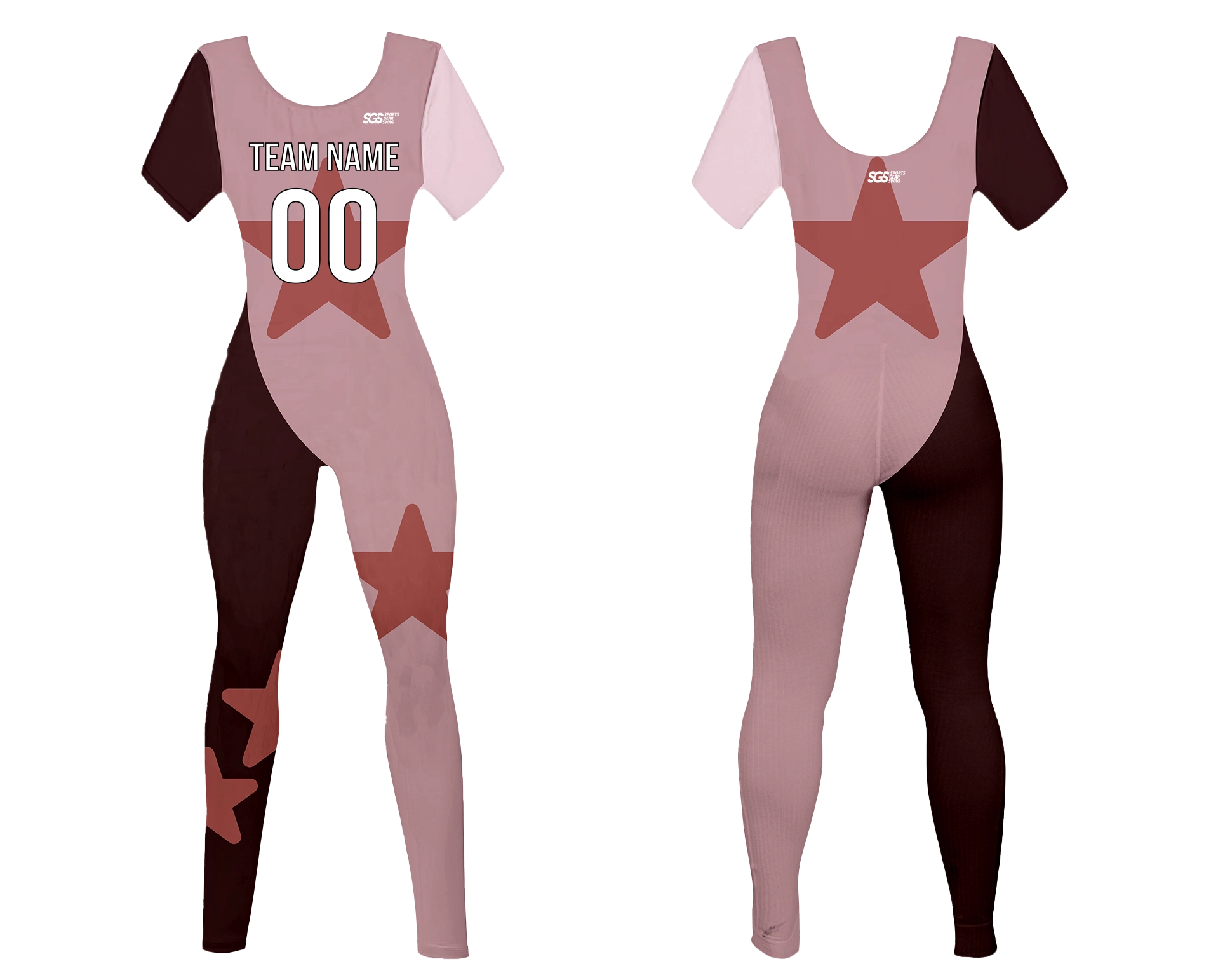 Custom women short sleeve dance bodysuit cosmic glow - Dance-bodysuits