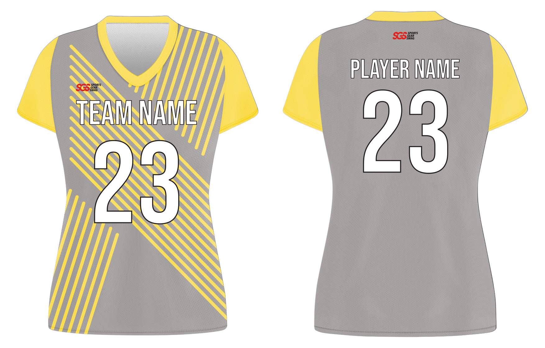 Custom elegant lines design adult youth volleyball jersey - Jersey