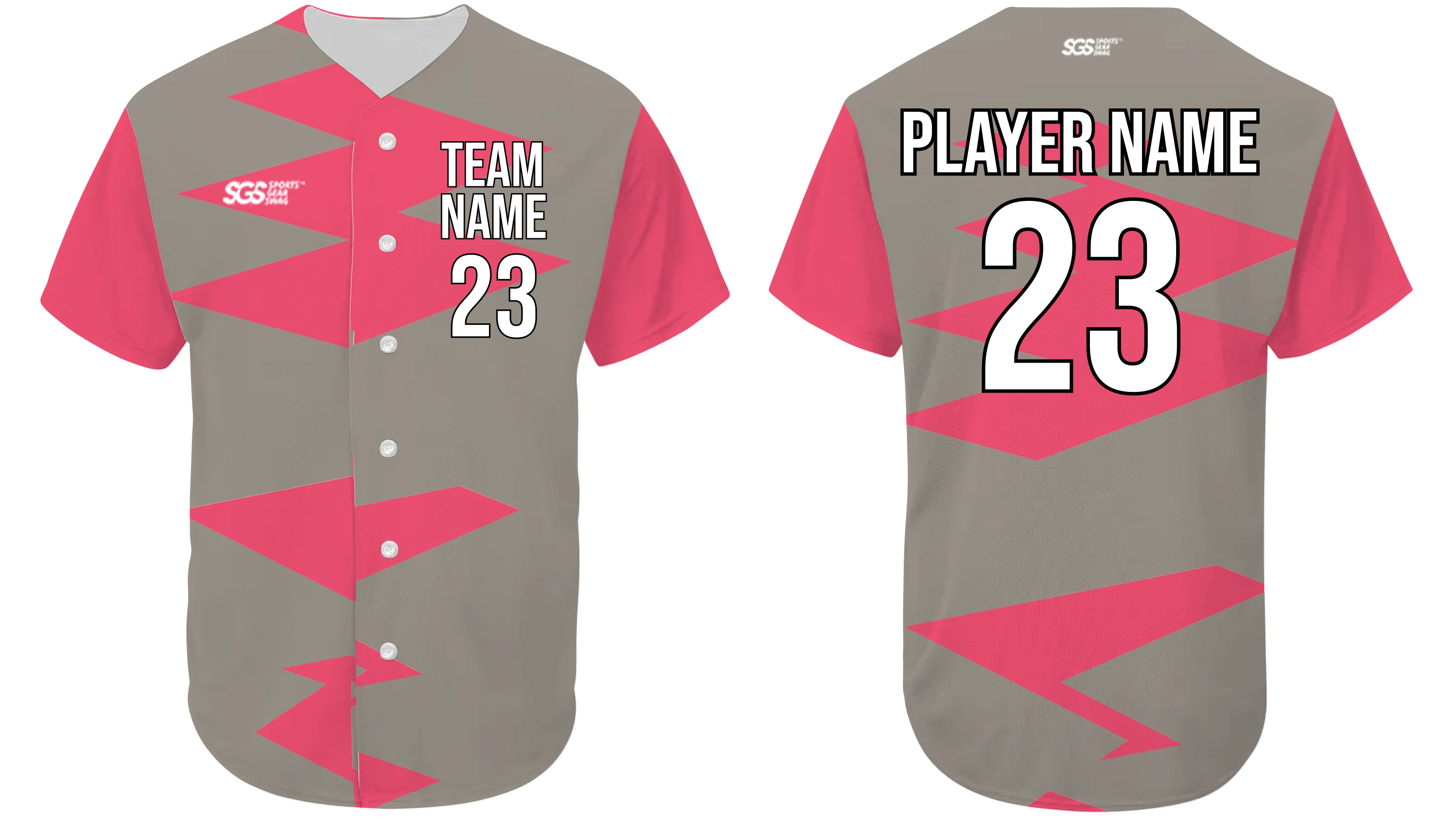 Custom zig-zag abstract adult youth unisex baseball jersey - Jersey