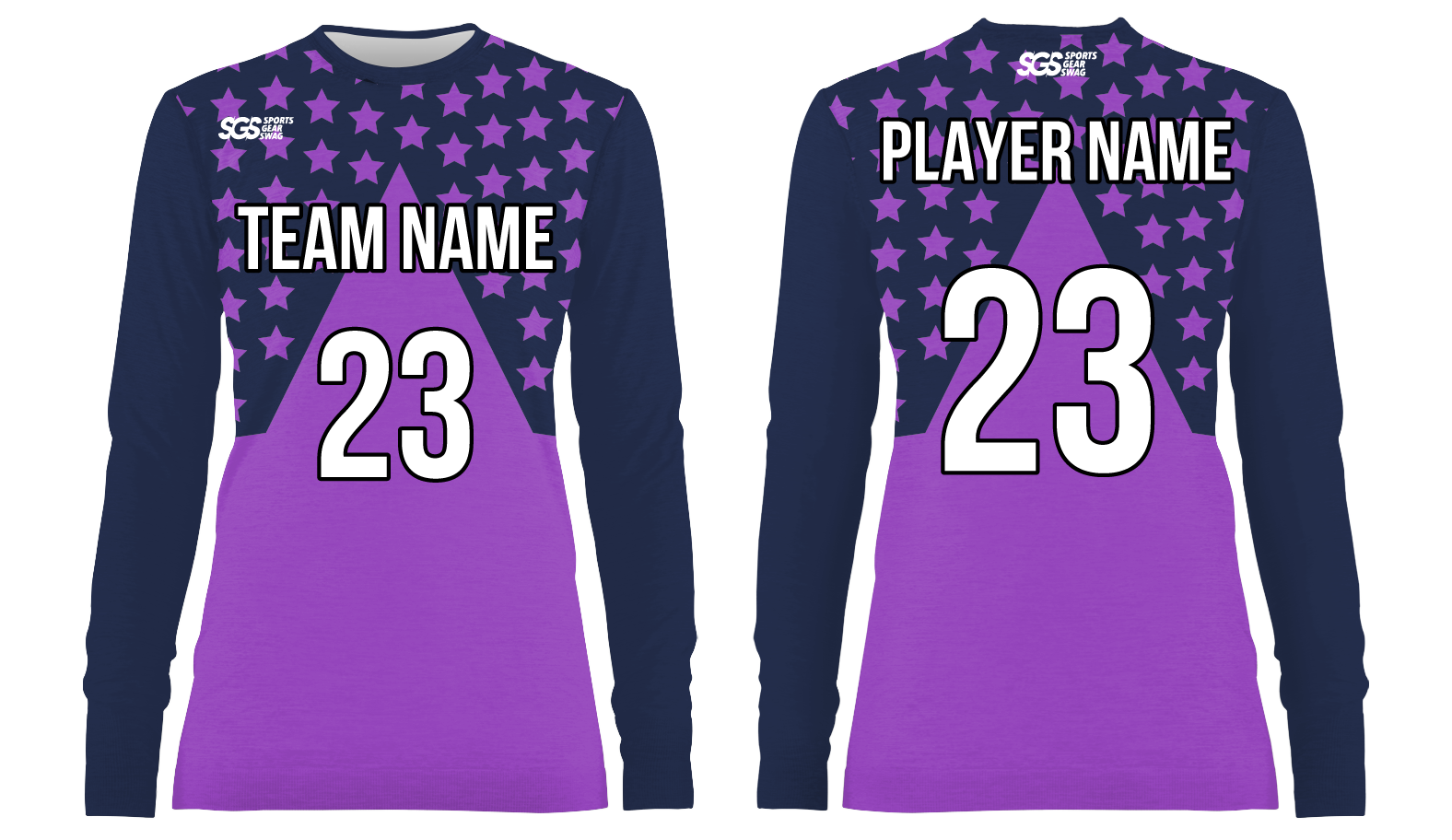 Custom multi v stars adult youth unisex long sleeves soccer jerseys - Jersey