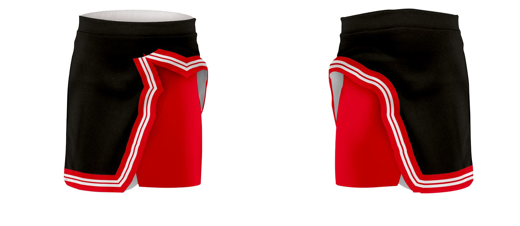 Custom  adult youth badminton tight cut skirt black shadow - Badminton-skirts