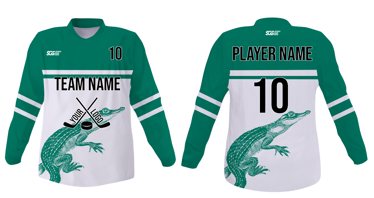 Custom crocodile adult youth unisex hockey jersey - Jersey
