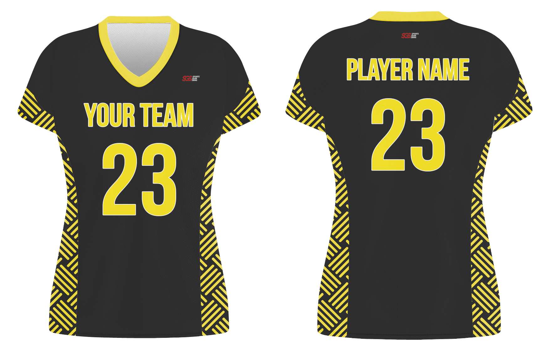 Custom side panel stripes adult youth volleyball jersey - Jersey