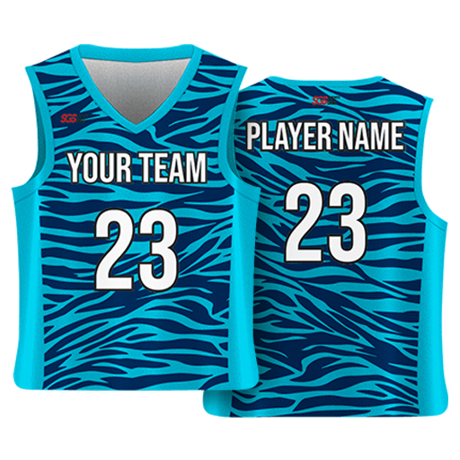 Custom basketball jersey reversible uniform adult youth unisex tiger looks - Jersey