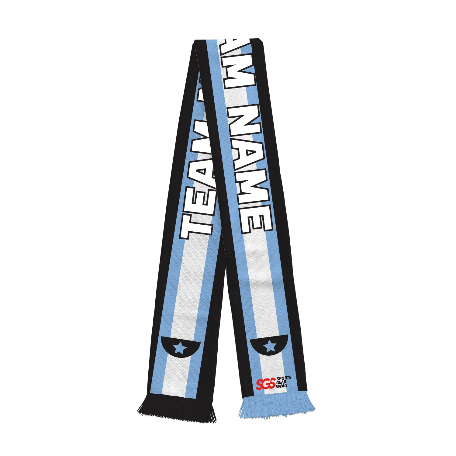 Custom fan scarf skyline stripes - Fan-scarves