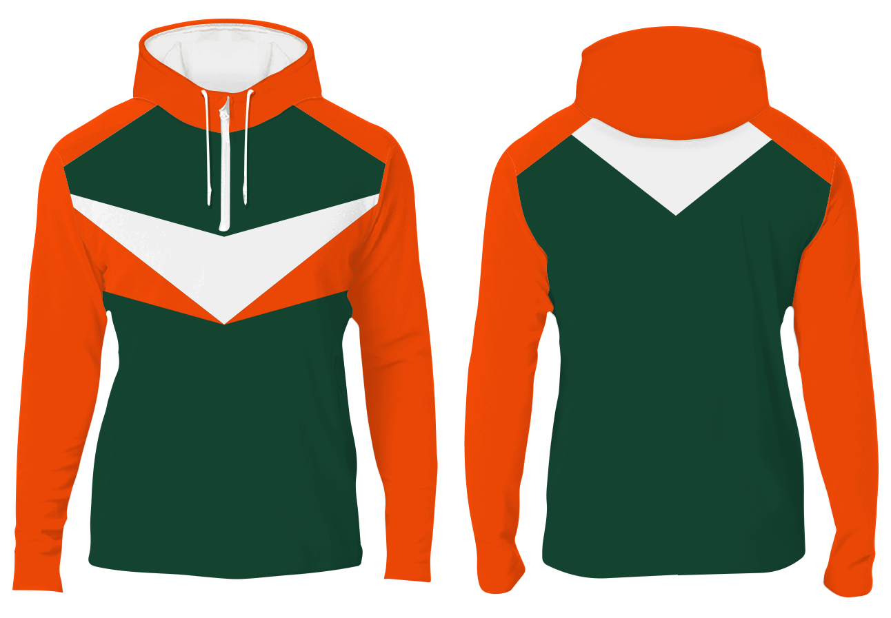 Custom double vector quarter-zip adult youth unisex hoodie - Hoodie