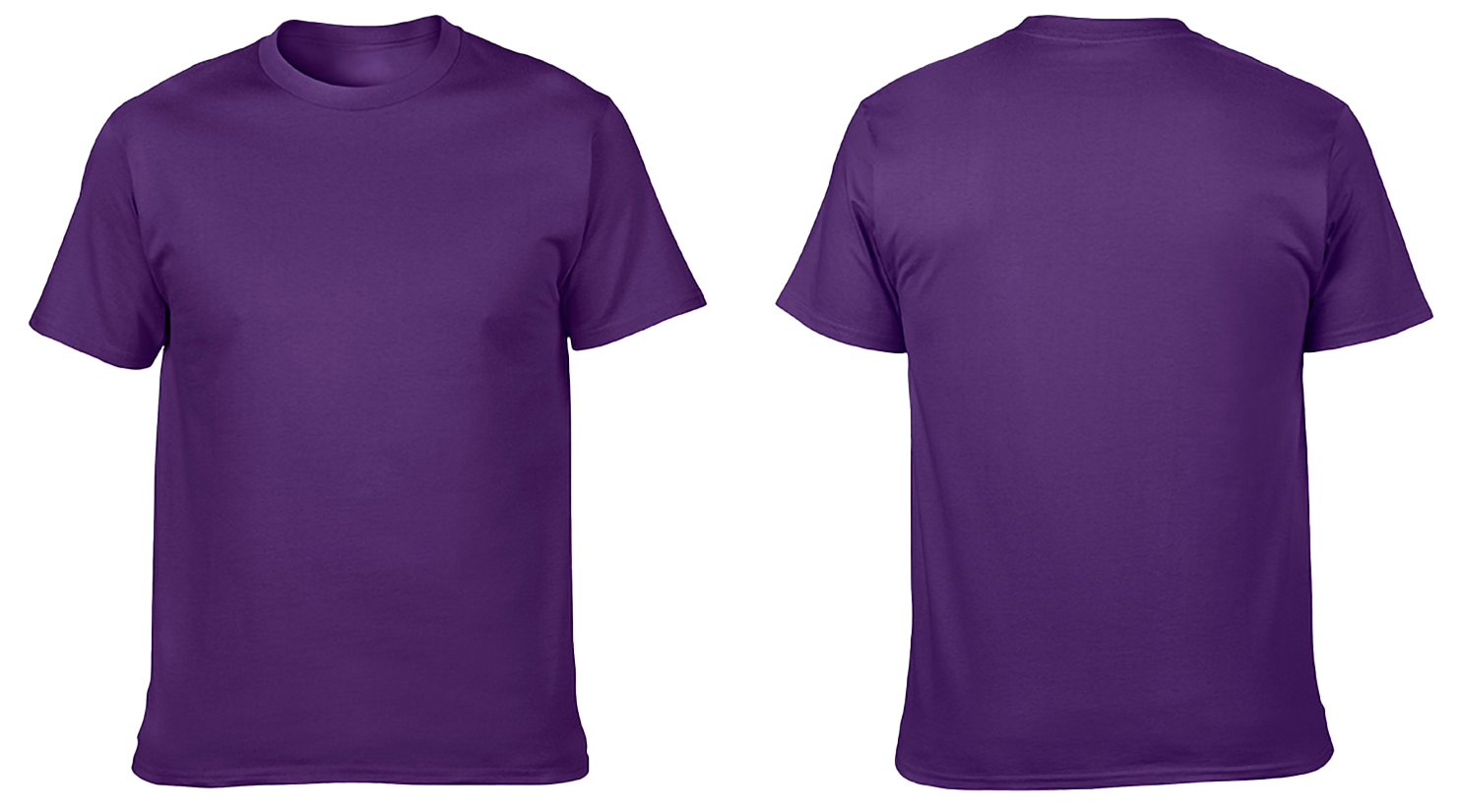 Custom cotton short sleeve shirts adult youth unisex royal purple - Cotton-shirt