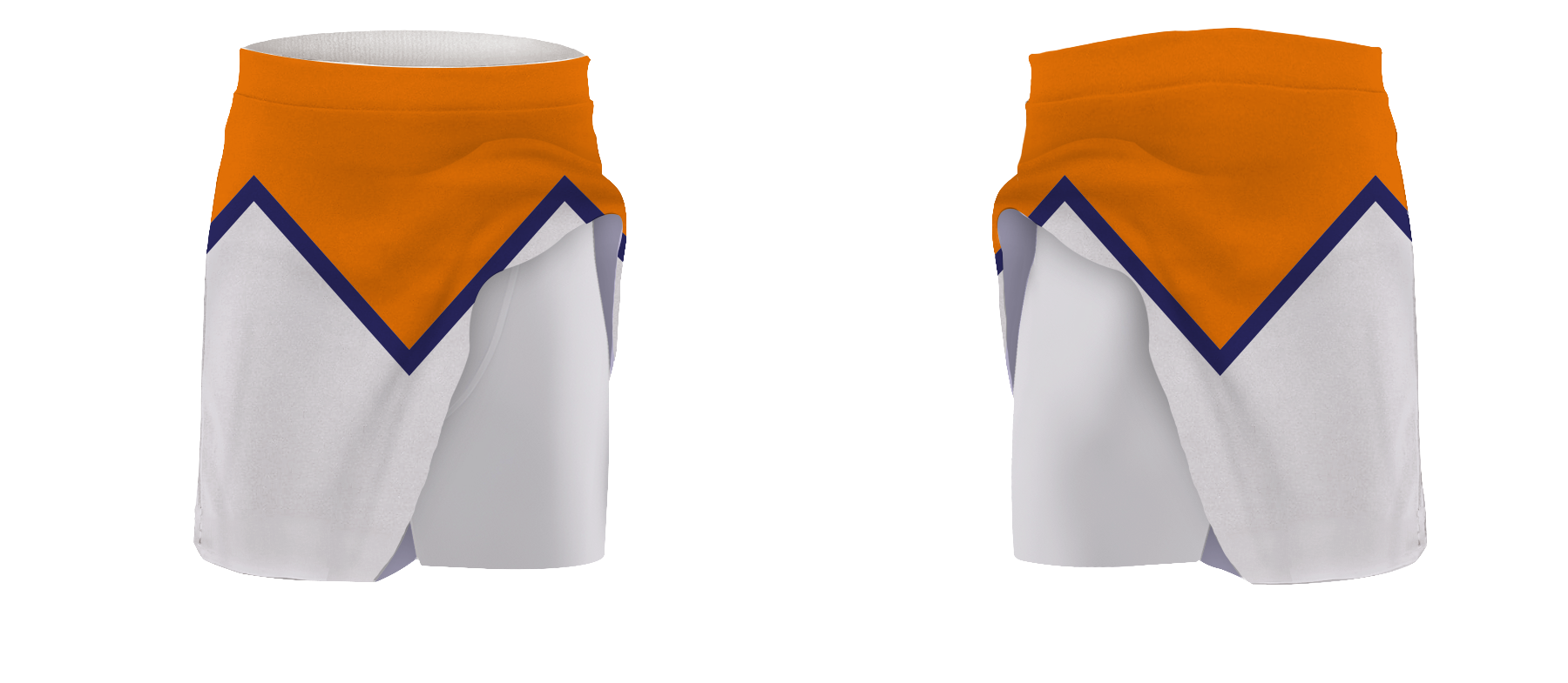 Custom  adult youth badminton tight skirt orange flash - Badminton-skirts
