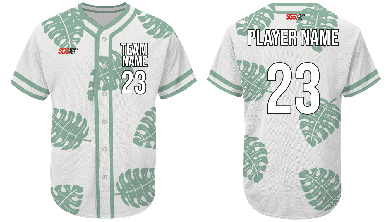 Custom falling leaves nature adult youth unisex baseball jersey - Jersey