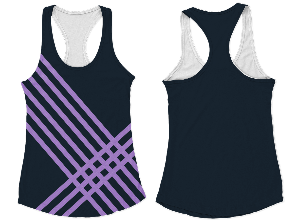 Custom new track racerback sleeveless shirts-style 7 - Shirt-sleeveless