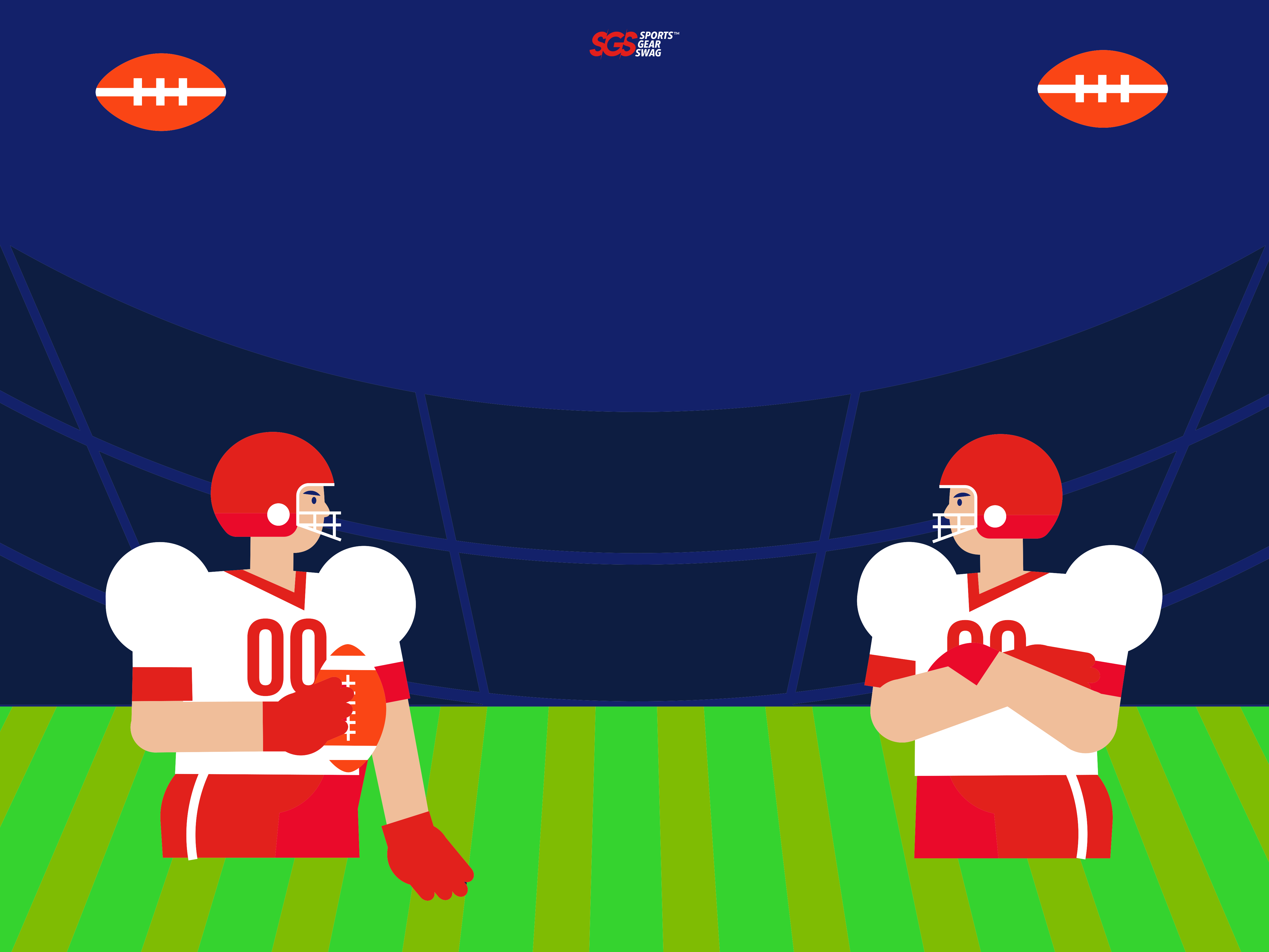 Custom football fabric banner supreme - Fabric-banners