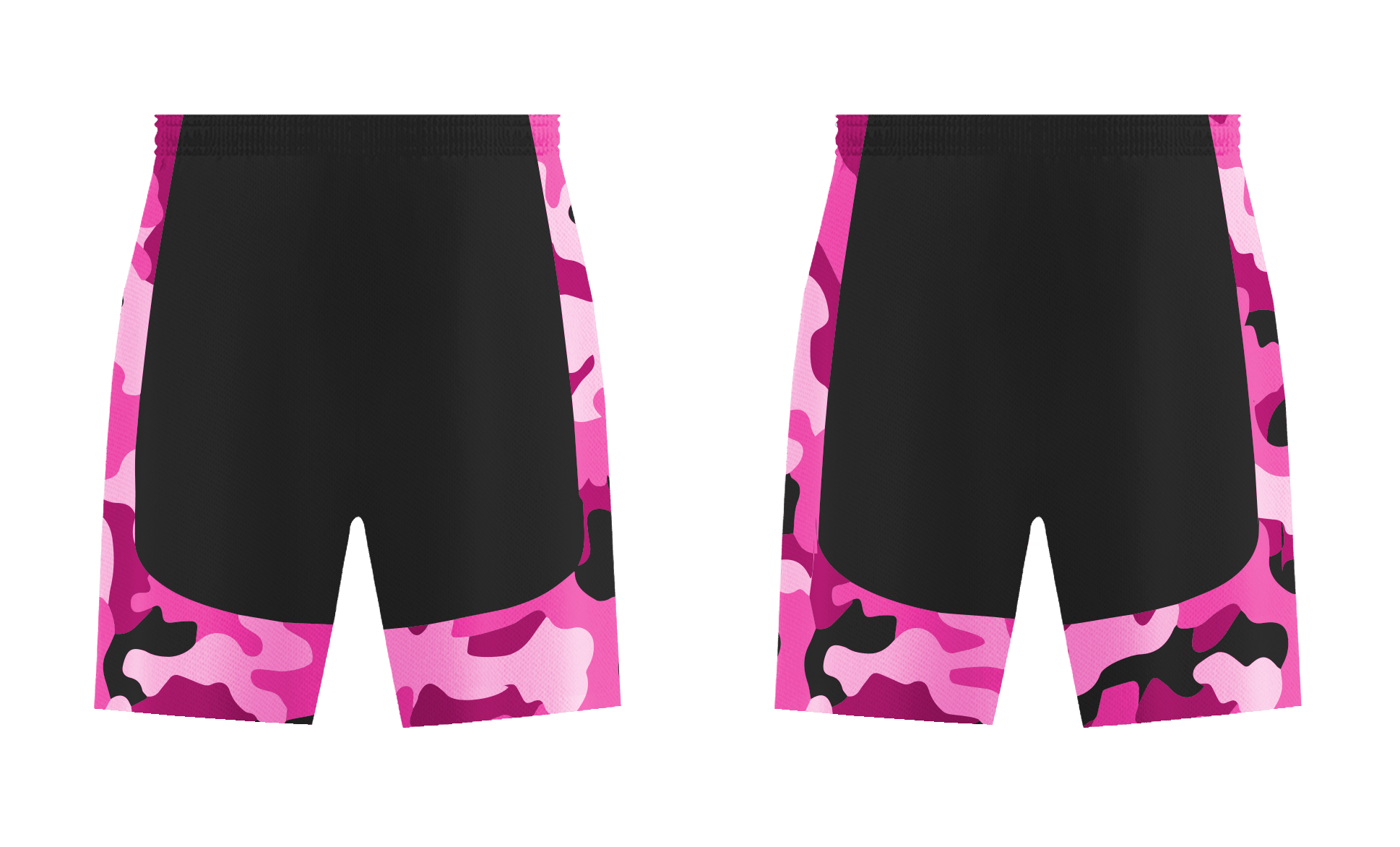 Custom pink camo adult youth soccer shorts - Short