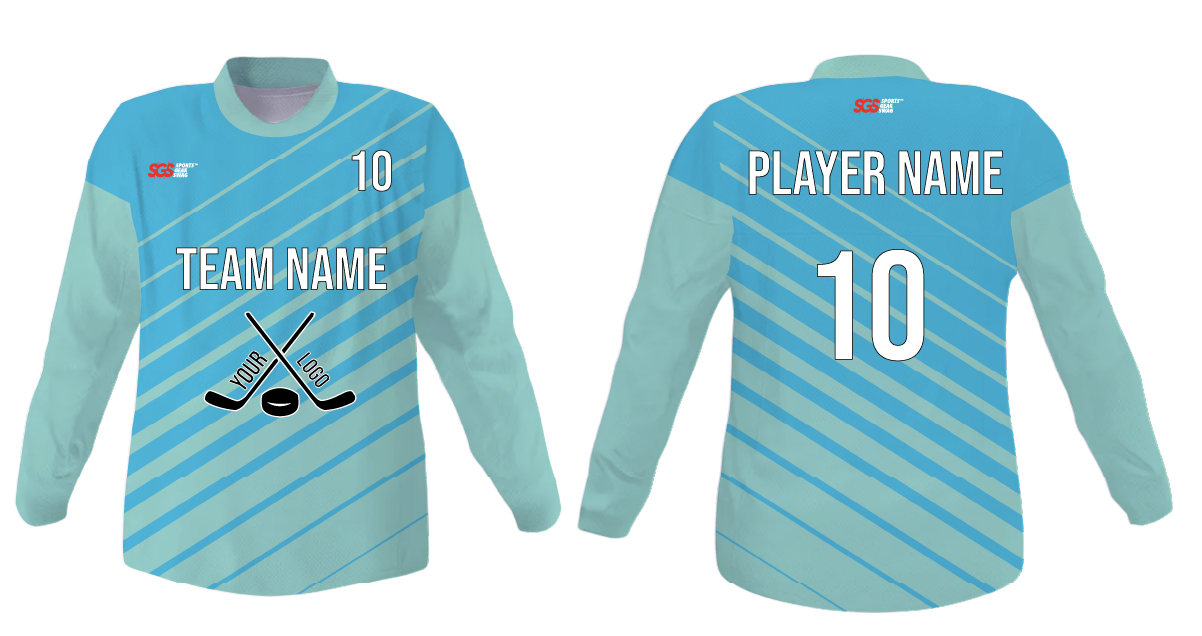 Custom slide stripe youth unisex hockey jersey - Jersey