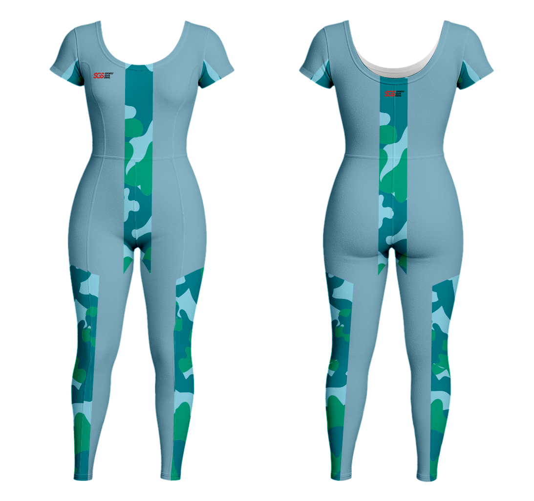 Custom women short sleeve dance bodysuit urban stealth - Dance-bodysuits