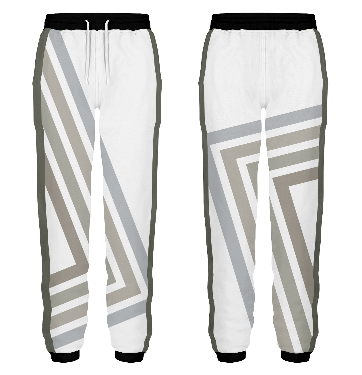 Custom sharp edge lines adult youth unisex sweatpants - Cricket-pants