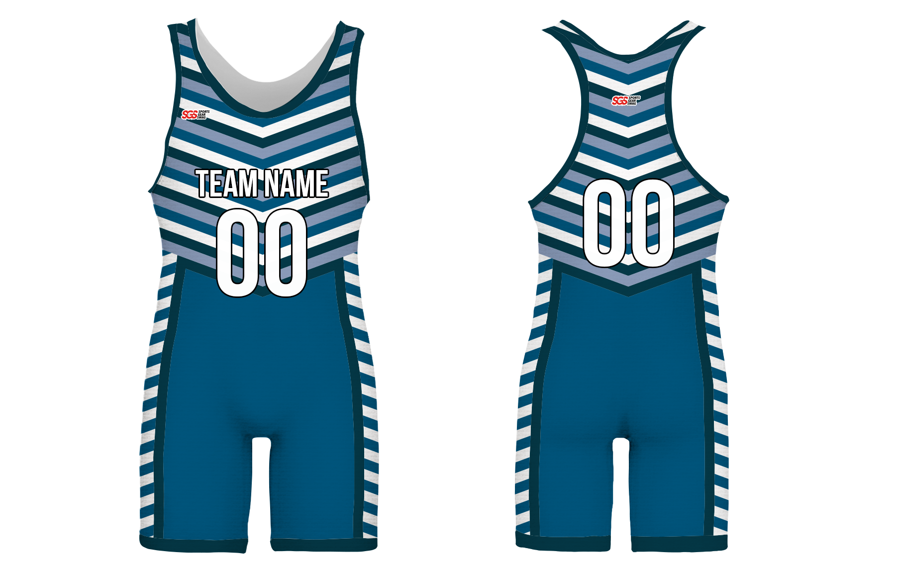 Custom lines stripes adult youth unisex wrestling singlets - Wrestling-singlets