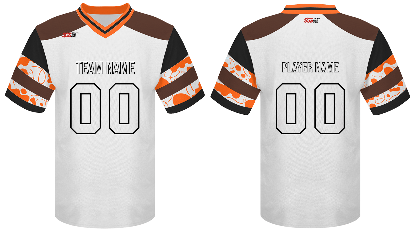 Custom polka dots abstract adult youth unisex football jersey - Jersey