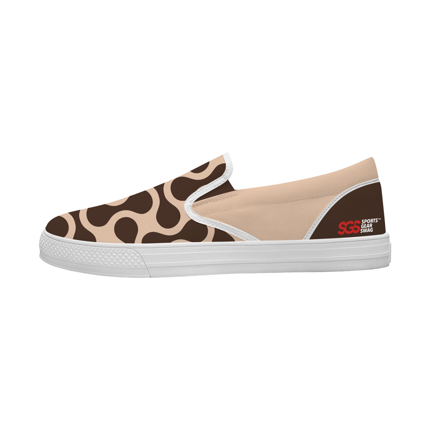 Custom slip on shoes white hex - Slip-on-shoes