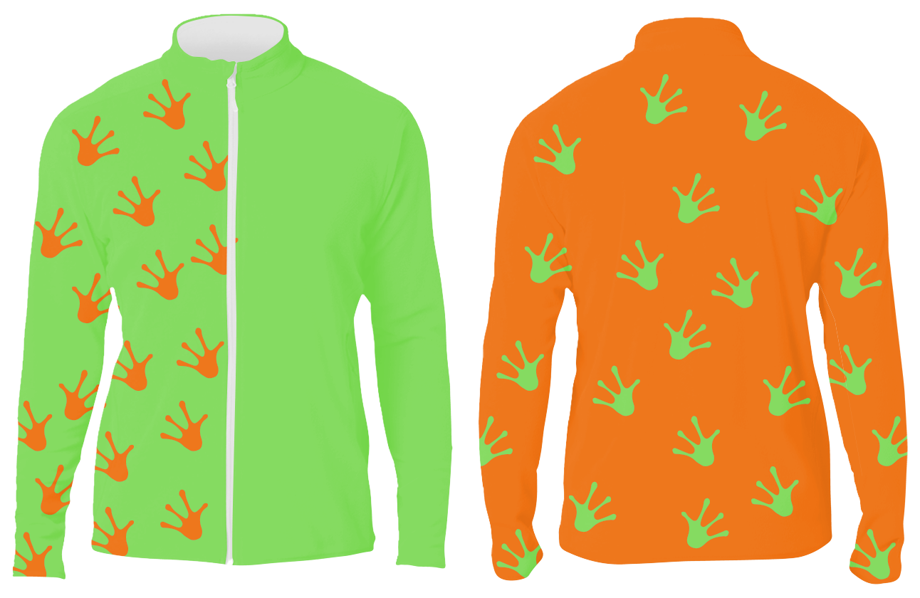 Custom animal hand long sleeve adult youth unisex full zip jacket - Shirt-long-sleeve