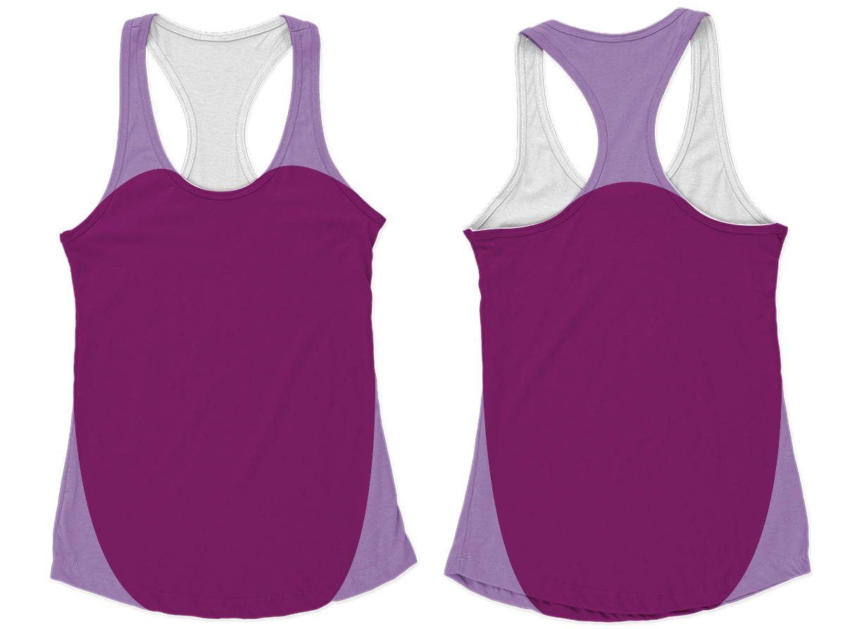 Custom new track racerback sleeveless shirts-style 5 - Shirt-sleeveless