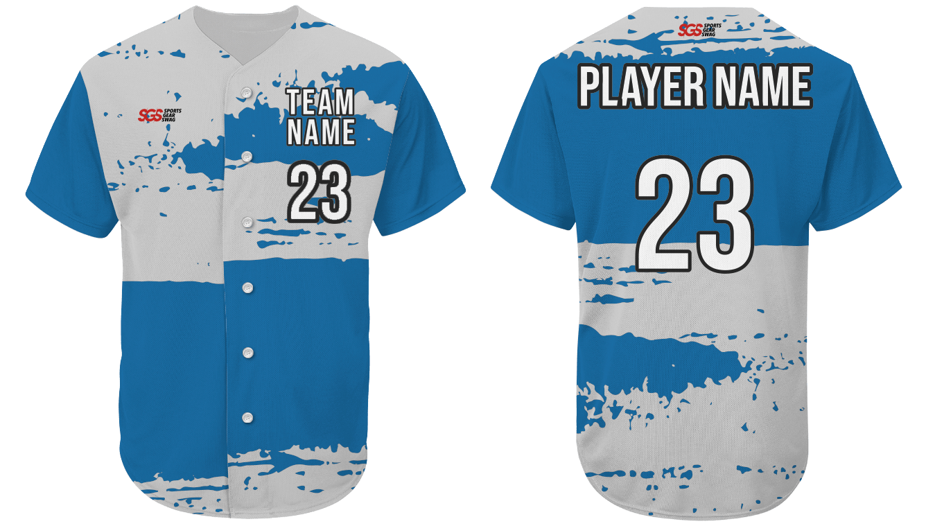 Custom blotch abstract adult youth unisex baseball jersey - Jersey