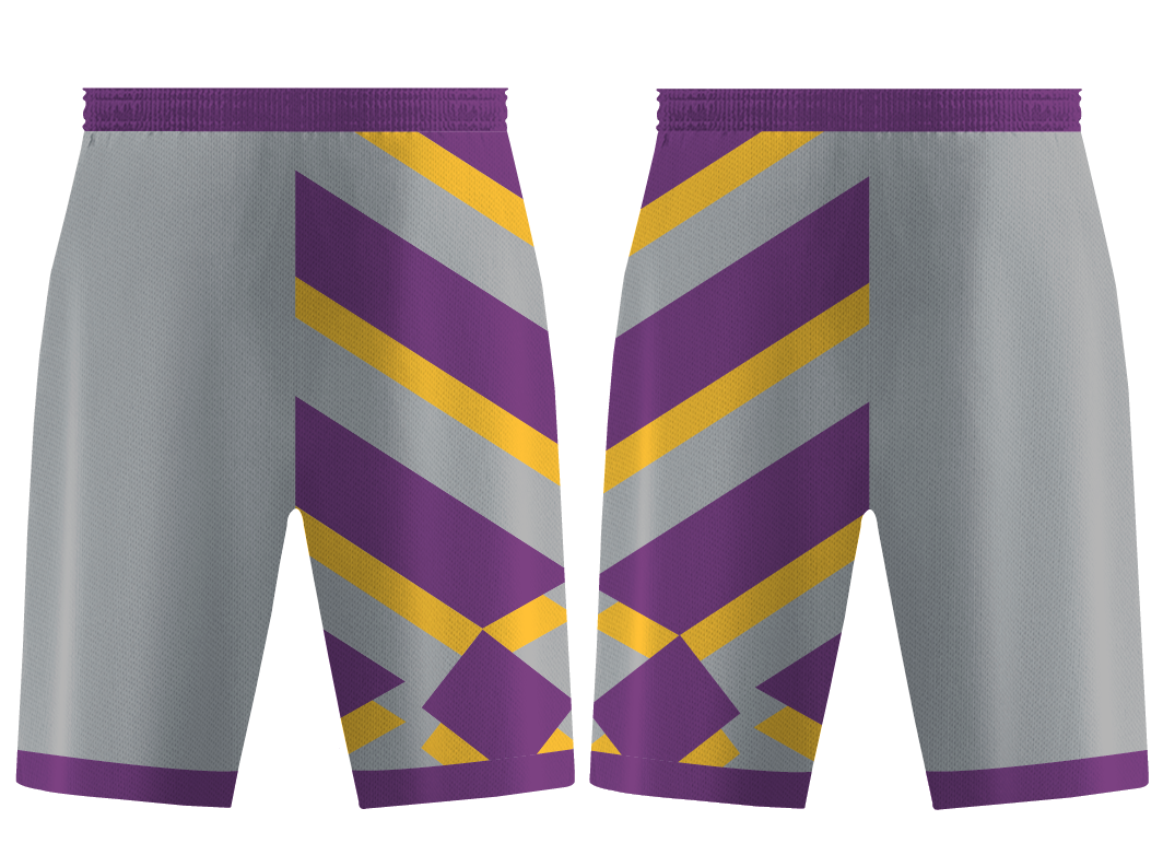 Custom chevron abstract adult youth unisex basketball shorts - reversible uniform - Short