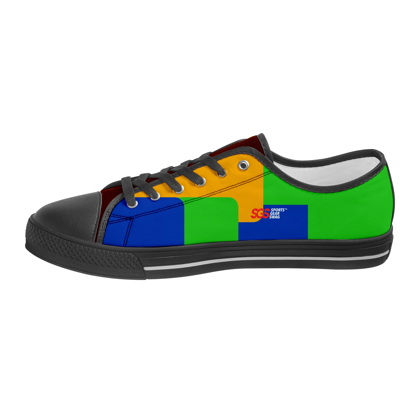 Custom low top canvas shoes black urban - Low-top-shoes