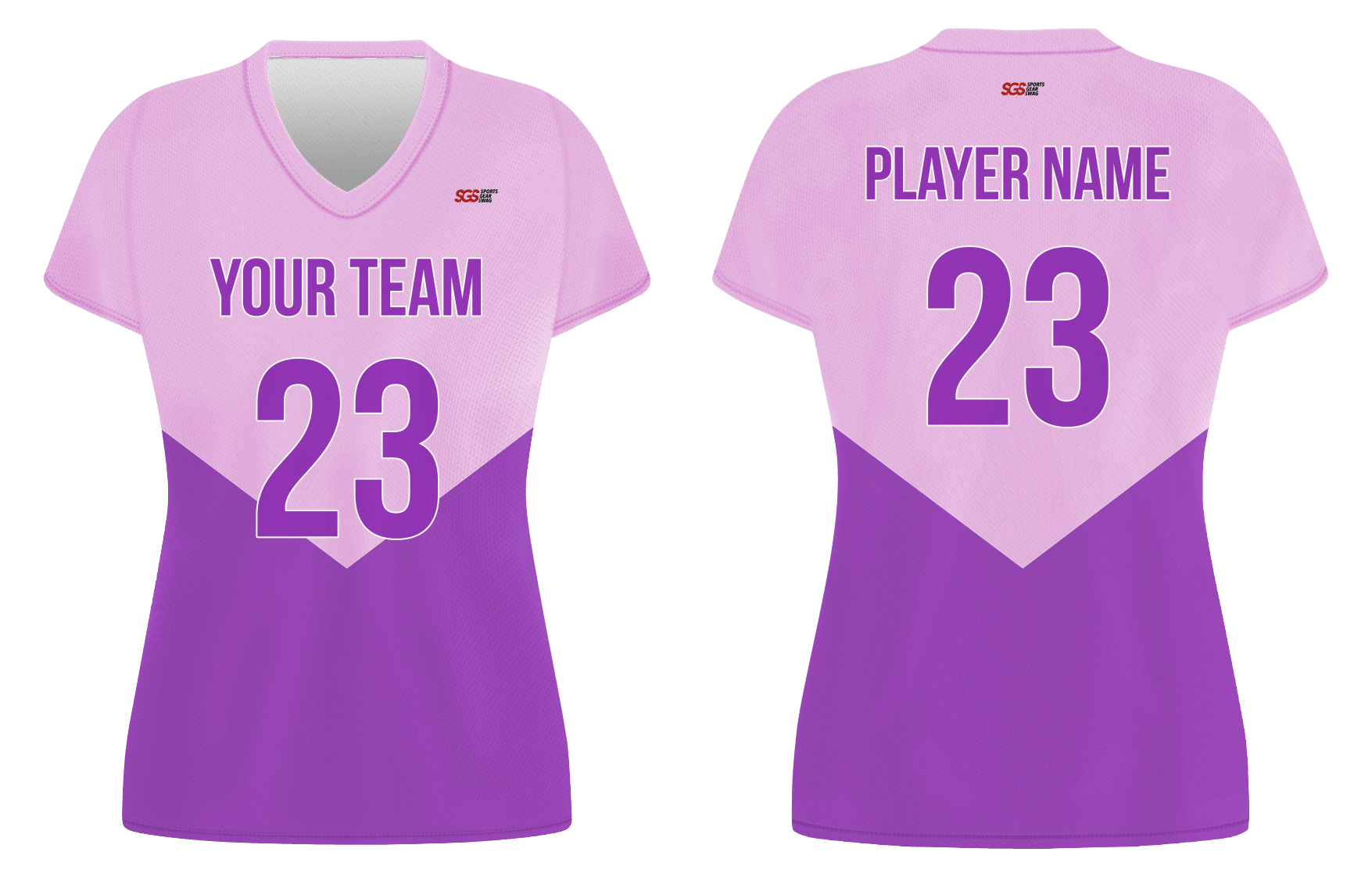 Custom purple solids adult youth volleyball jersey - Jersey
