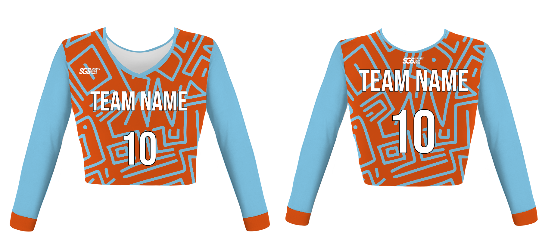 Custom perfect lines adult youth unisex cheerleading long sleeve jersey - Jersey